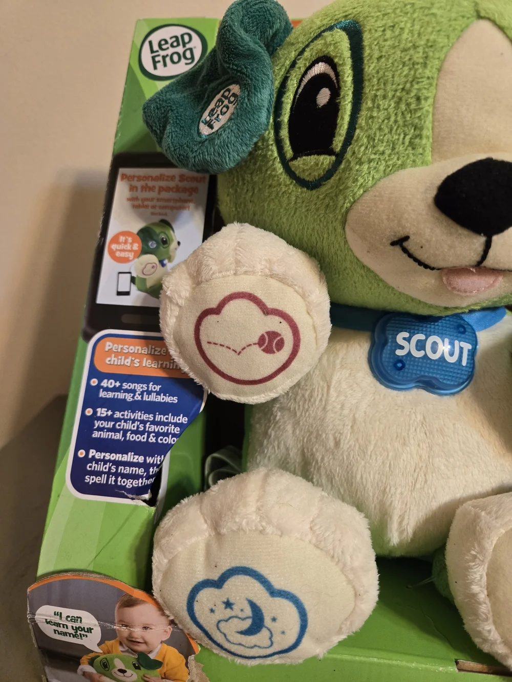 LeapFrog My Pal Scout Interactive Green Puppy Plush Toy